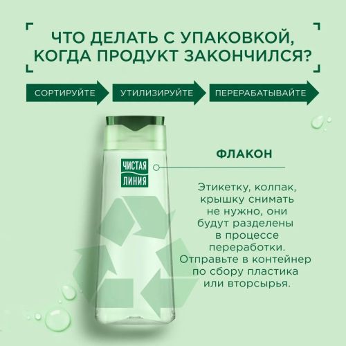 Чистая Линия Шампунь Укрепляющий Крапива 250мл фото 2