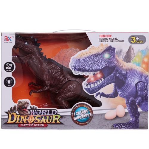 Динозавр Junfa коричневый (движение, свет, звук, откладывает яйца) фото 11