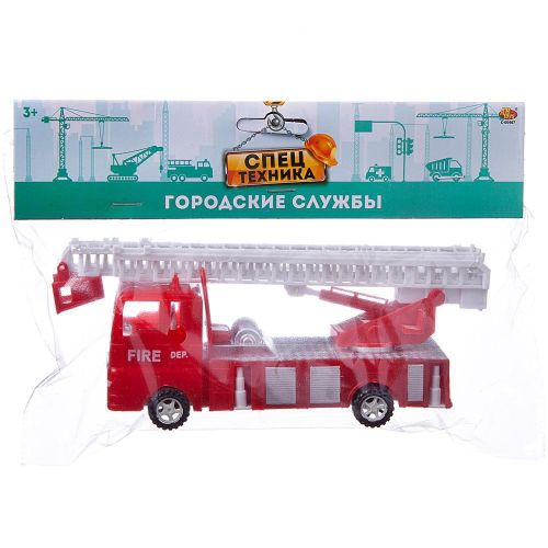 Машинка инерционная Abtoys Спецтехника Пожарная, 3 вида фото 4