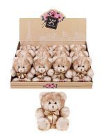 Мишка Пушистик 14см., инд. кор., беж., дисплей