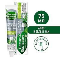 Лесной Бальзам Зубная паста с экстрактом Алоэ-Вера и Бел Чая на Отвр Трв 75мл