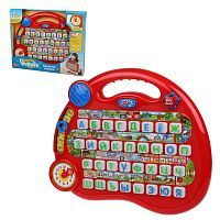 Обучающая игра Веселая азбука, алфавит, часы, режим обучения, свет, эл.пит.AA*3шт.не вх.в компл., кор