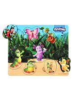 Вкладыши Лунтик "Весёлый денек": 8 персонажей, разложи героев по формам