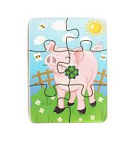 Пазл 6 Счастливый поросёнок