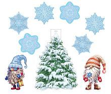 Комплект для оформления интерьера. Сказка в лесу (2 плаката А4, плакат А3 и 3 фигуры по 2 шт.)