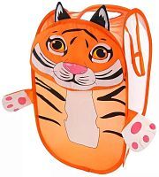 Корзина Наша игрушка Тигр 34x34x55 см оранжевый