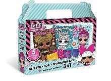 Набор  для творчества LOL  3 в 1. Стразы,  песок, фольга.