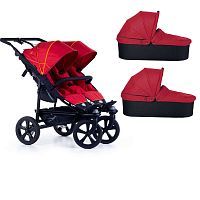 Коляска 2 в 1 для двойни TFK Twin Trail 2019