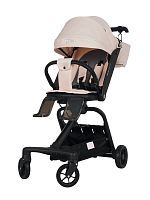 Прогулочная коляска QPLAY Qbook с поворотным сиденьем 360° бежевый 655167