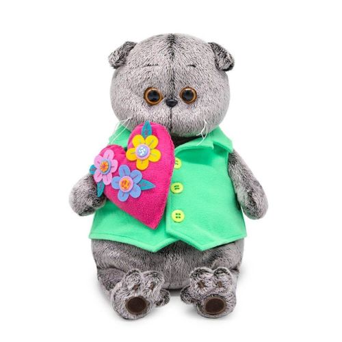 басик с сердцем в цветочек 25 см Басик с сердцем в цветочек 25 см