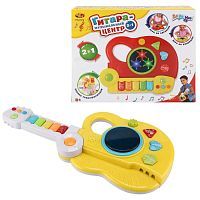 Игрушка для малышей. Гитара и музыкальный центр, 2в1, со световыми и звуковыми эффектами