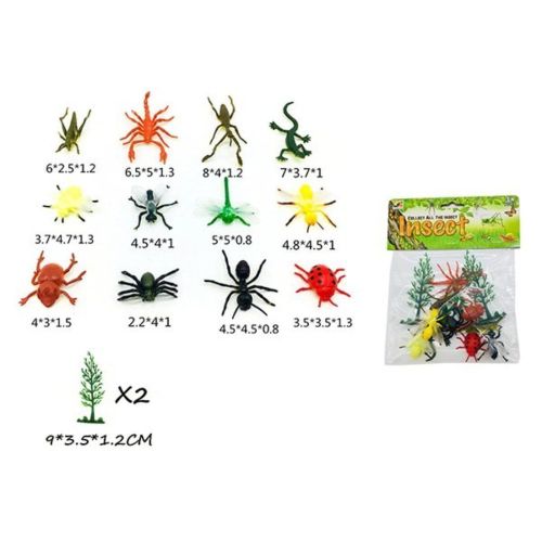 Набор насекомых, 14 предм., пакет