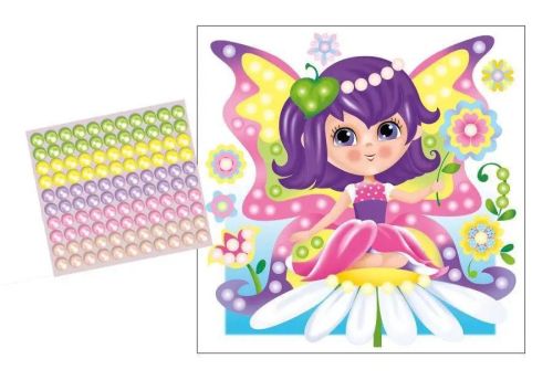 набор для творчества. аппликация бусинами фея-бабочка фото 2 Набор для творчества. Аппликация бусинами Фея-бабочка фото 2