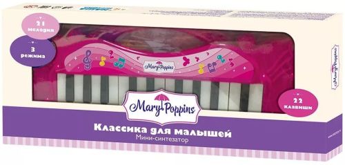 Мини-синтезатор для малышей Mary Poppins малиновый 453190 фото 3