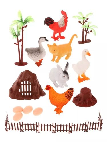 Набор фигурок Домашние животные 8-10 см 23 предмета 88-13