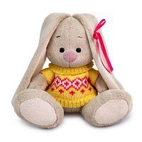 Зайка Ми в жилете с орнаментом 15 см