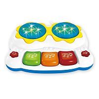 Игрушка э/ф "Мини-центр": пианино и барабаны, муз./звуки/свет, 3ААA не включ.