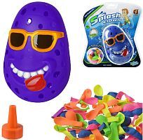 Игрушка заводная Junfa Озорная синяя картошка в наборе с 50 водяными бомбочками