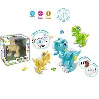 Развивающая игрушка "Потеша" Веселый динозаврик, свет, звук, эл.пит. АА*2 не вх.в комплект, русский язык, кор., в ассорт.