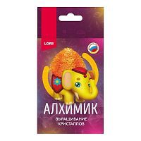 Набор для экспериментов LORI Алхимик. Выращивание кристаллов. Животные. Желтый слоник