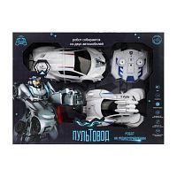 Трансформер Робот-машины р/у, свет, звук, в комплекте машины 2шт., встроен.аккум., USB шнур, эл.пит.АА*2шт., AG13*3шт.не вх.в комплект