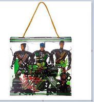 Набор игровой военный Junfa Три солдата, в прозрачной коробке