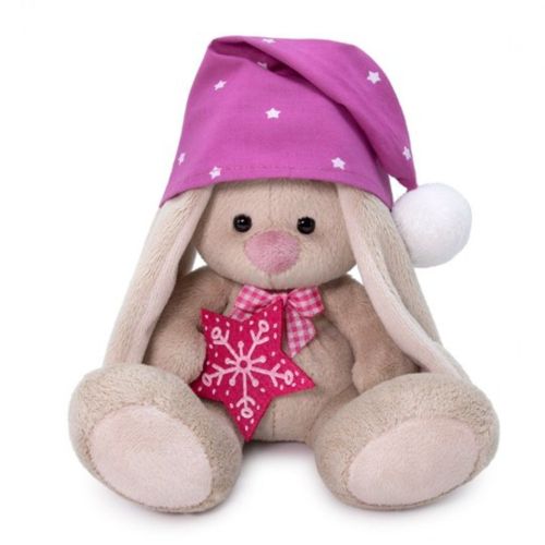 Зайка Ми в сиреневом колпачке 15 см