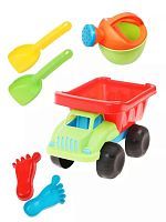 Набор игрушек в песочницу Машинка с лейкой, лопатками и формочками 898-Q1
