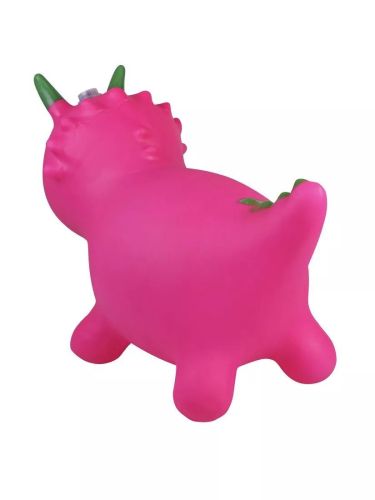 Животное-прыгун Динозаврик Moby Kids (свет, звук) розовый, 1 400 г., насос в комплекте фото 3
