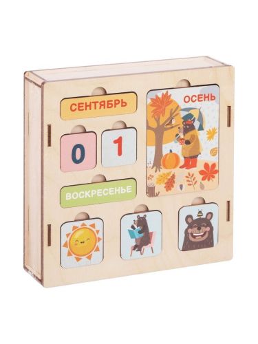 Развивающая деревянная игра-бизиборд Mapacha Календарь 962513 фото 5
