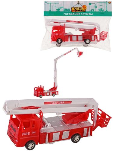 Машинка инерционная Abtoys Спецтехника Пожарная вид3