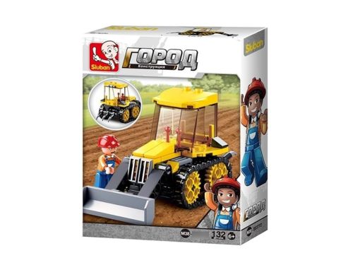 Конструктор Sluban Город Стройка Трактор 132 детали фото 2