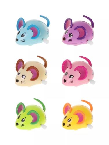 Заводная Мышка 8х6х4,5 см в ассортименте 6616 фото 2