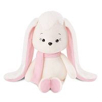 Мягкая игрушка Зайка Ева в шарфе 22 см