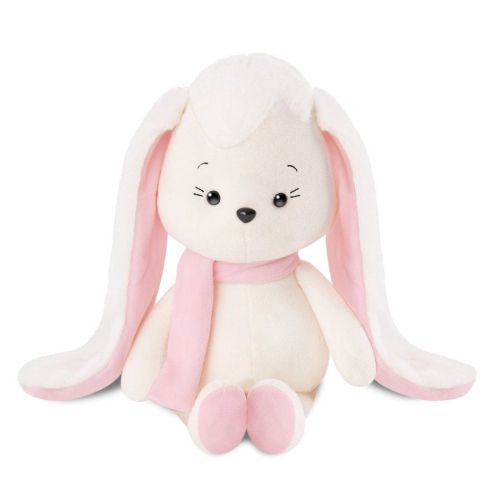 Мягкая игрушка Зайка Ева в шарфе 22 см
