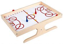 Настольная игра деревянная "Магнитный хоккей с мячом"
