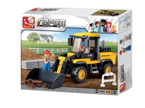 Конструктор Sluban Город Стройка Бульдозер 212 деталей фото 3