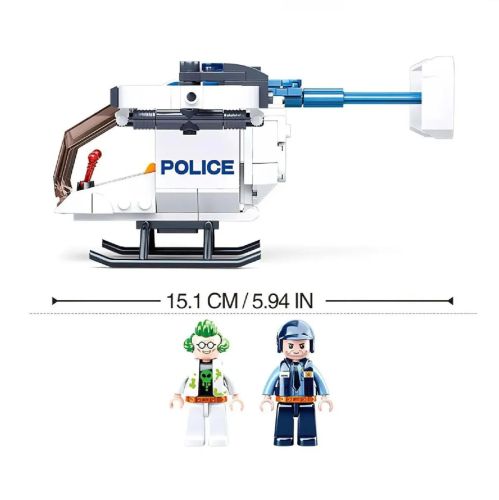 Конструктор Sluban Полиция Вертолет 161 деталь фото 2