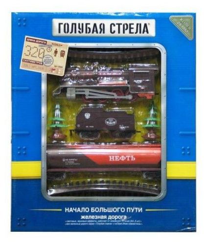 Железная дорога с паровозом Голубая стрела Стартовый набор 2020A фото 2