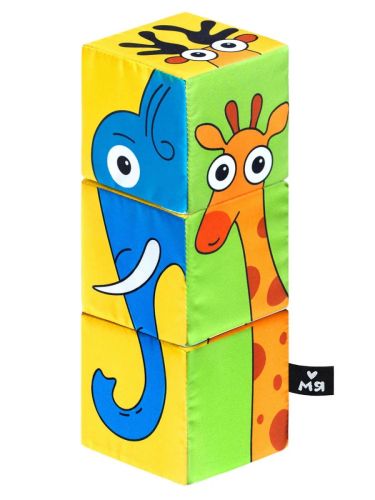 мягкая игрушка мяшечки кубики дикие животные фото 2 Мягкая игрушка Мяшечки кубики Дикие животные фото 2