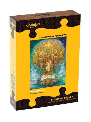 Пазлы деревянные 532 элемента Collaba puzzle Вдохновение 962239 фото 4