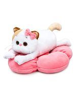 BUDI BASA Кошка Ли-Ли на подушке-цветке (лежачая) 18см