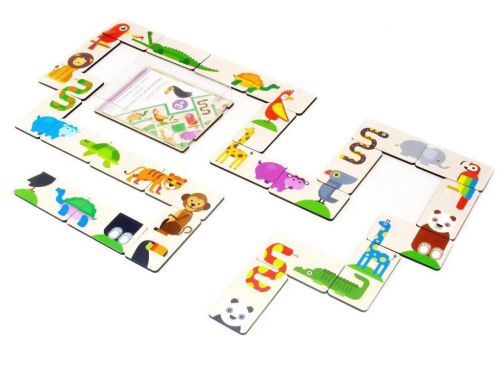 настольная игра мастер игрушек домино тропические животные фото 2 Настольная игра Мастер Игрушек Домино Тропические животные фото 2