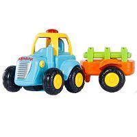 Трактор Азбукварик 2745, 17 см, голубой