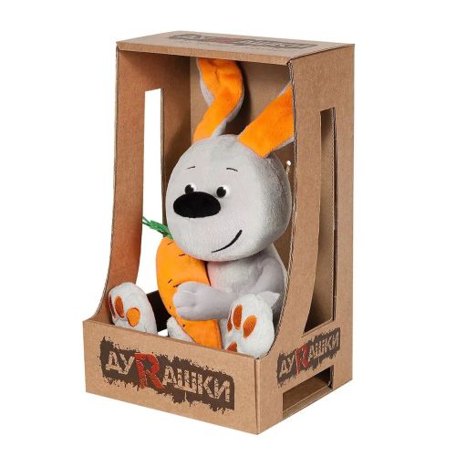 мягкая игрушка дуrашки заяц и морковка 24см фото 2 Мягкая Игрушка ДуRашки Заяц и Морковка 24см фото 2