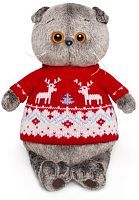 Басик в свитере с оленями 25 см