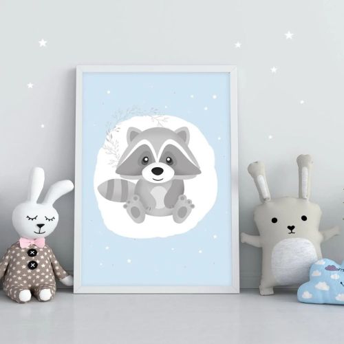 интерьерный дизайнерский постер "енотик-обормотик" (размер а4) Интерьерный дизайнерский постер "Енотик-обормотик" (размер А4)