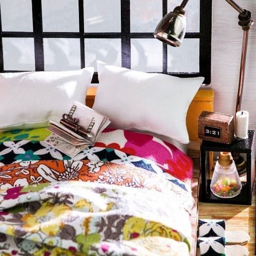 Интерьерный конструктор-румбокс Robotime Спальня. Комната отдыха фото 4