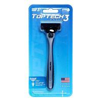 TopTech Basic 3 Мужская бритва 1 станок+ 1 сменная кассета (Совместима с Gillette Mach3*)