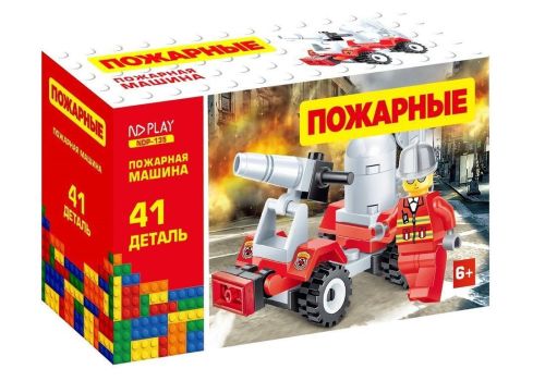 Конструктор Пожарная машина, 41 деталь
